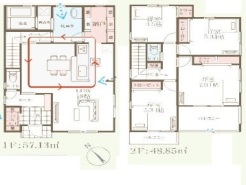 ２号棟　間取り
